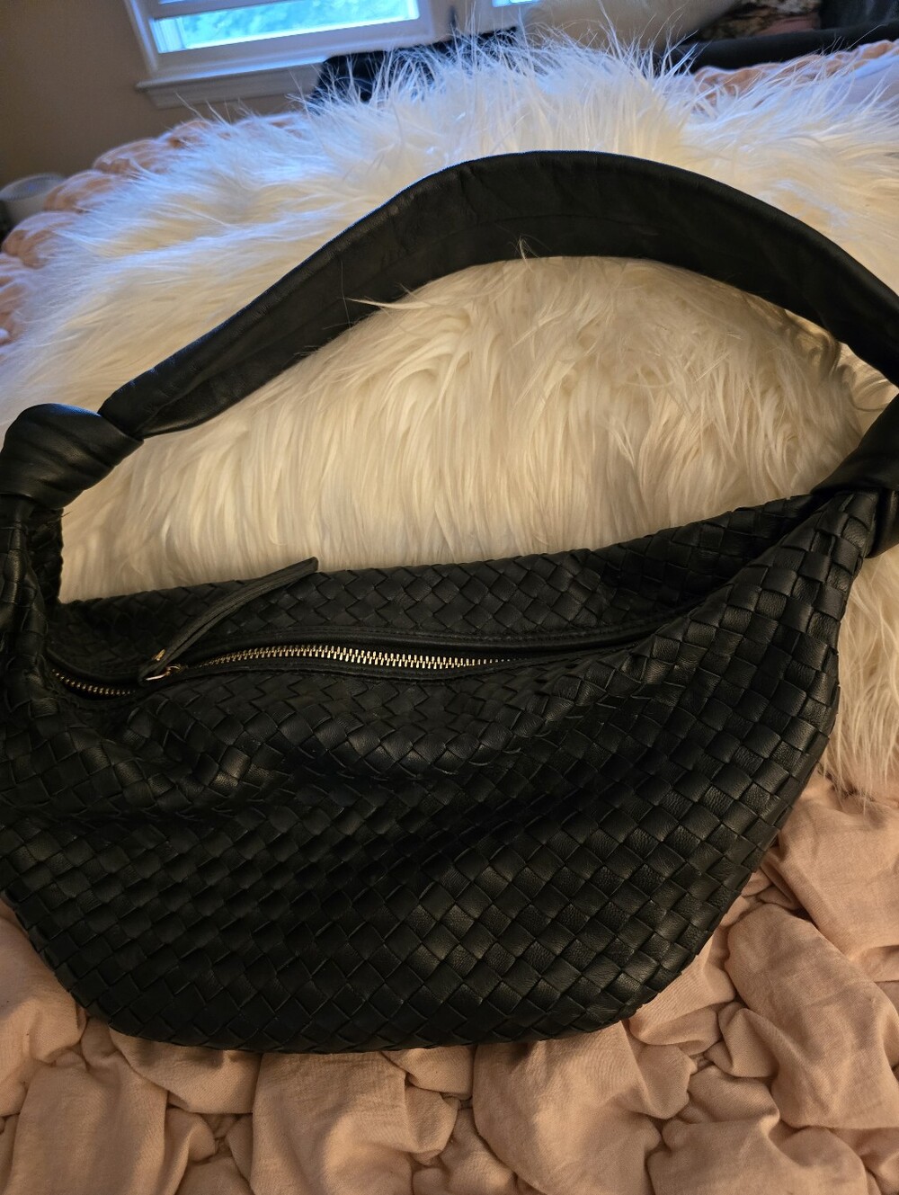 Giorgia Milani Leather Woven Bag